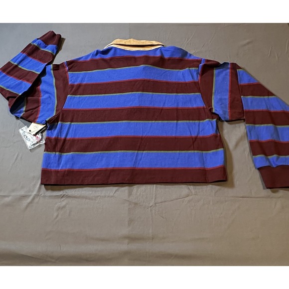 Netflix Stranger Things Cropped Rugby Polo Women's (L ) New w/ Tags & Patches - Picture 13 of 13